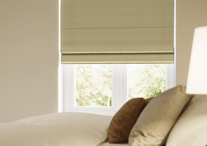 Shima Faux Silk, Latte - Twist&Fit Roman Blind - Image 5